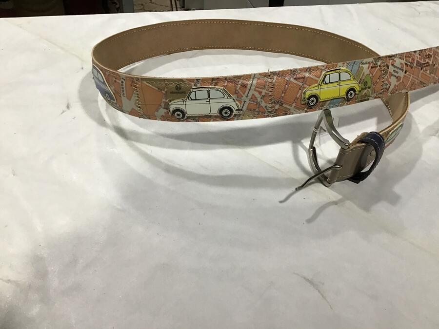 Cintura pelle 500 Cartina Stradale 