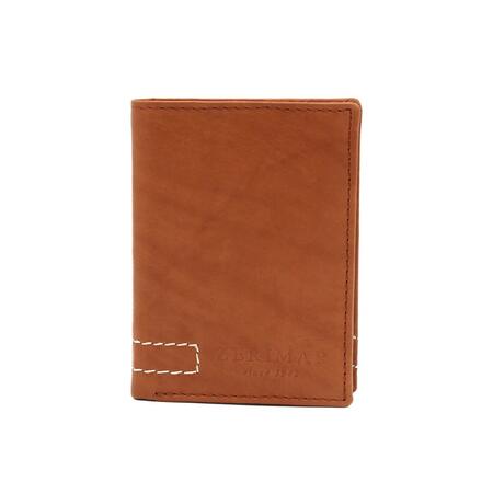  Portafoglio in pelle 100% porta carte CUOIO