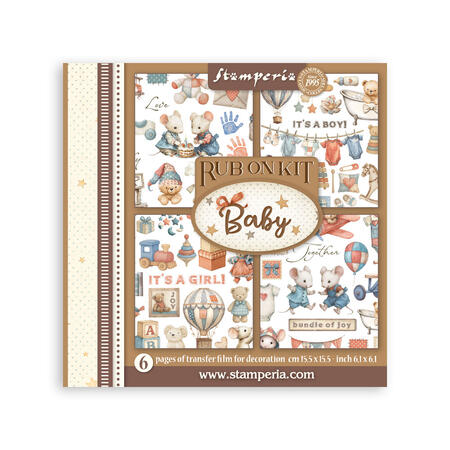 Rub on kit Baby 6 pagine