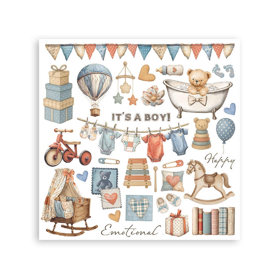 Rub on kit Baby 6 pagine