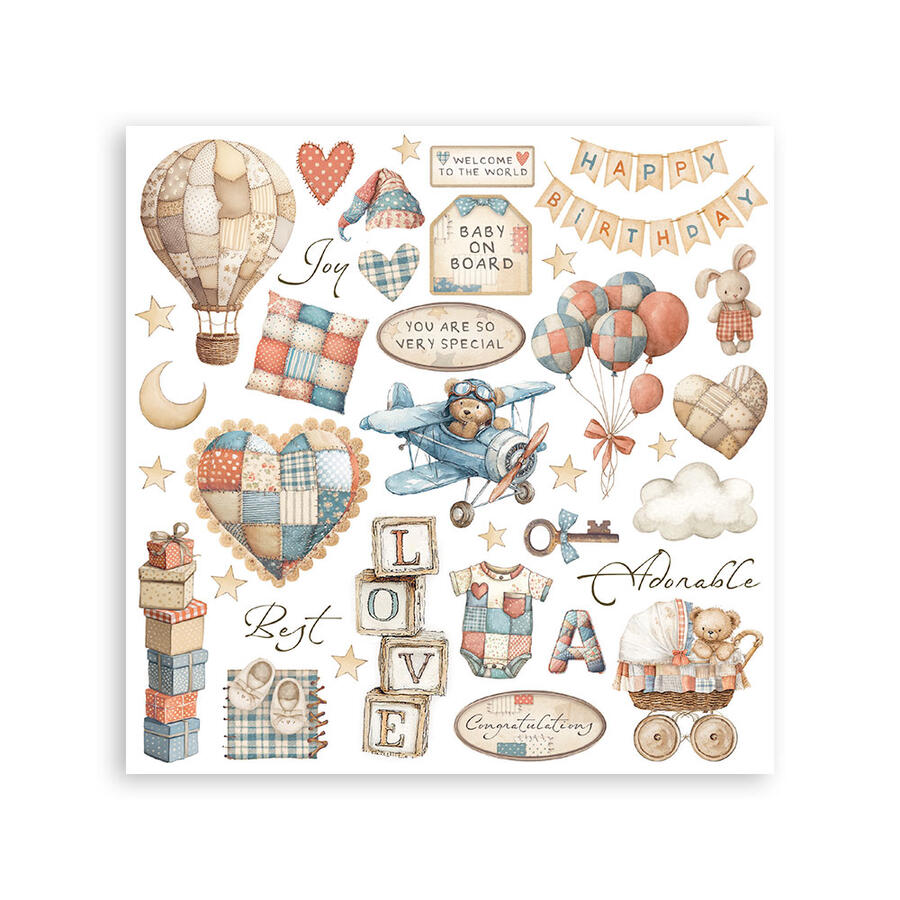 Rub on kit Baby 6 pagine