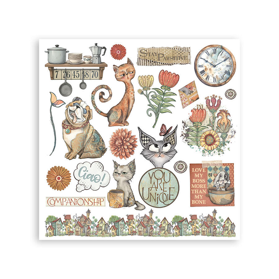 Rub on kit Furry Friend 6 pagine