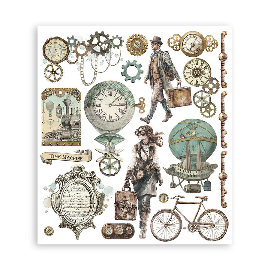 Rub on selection cm 20,5 x 23  Voyages Fantastiques 6 pagine