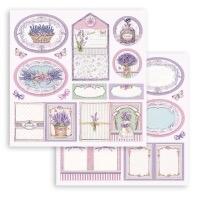 Blocco 10 fogli 20,3 x 20,3 Double Face Provence
