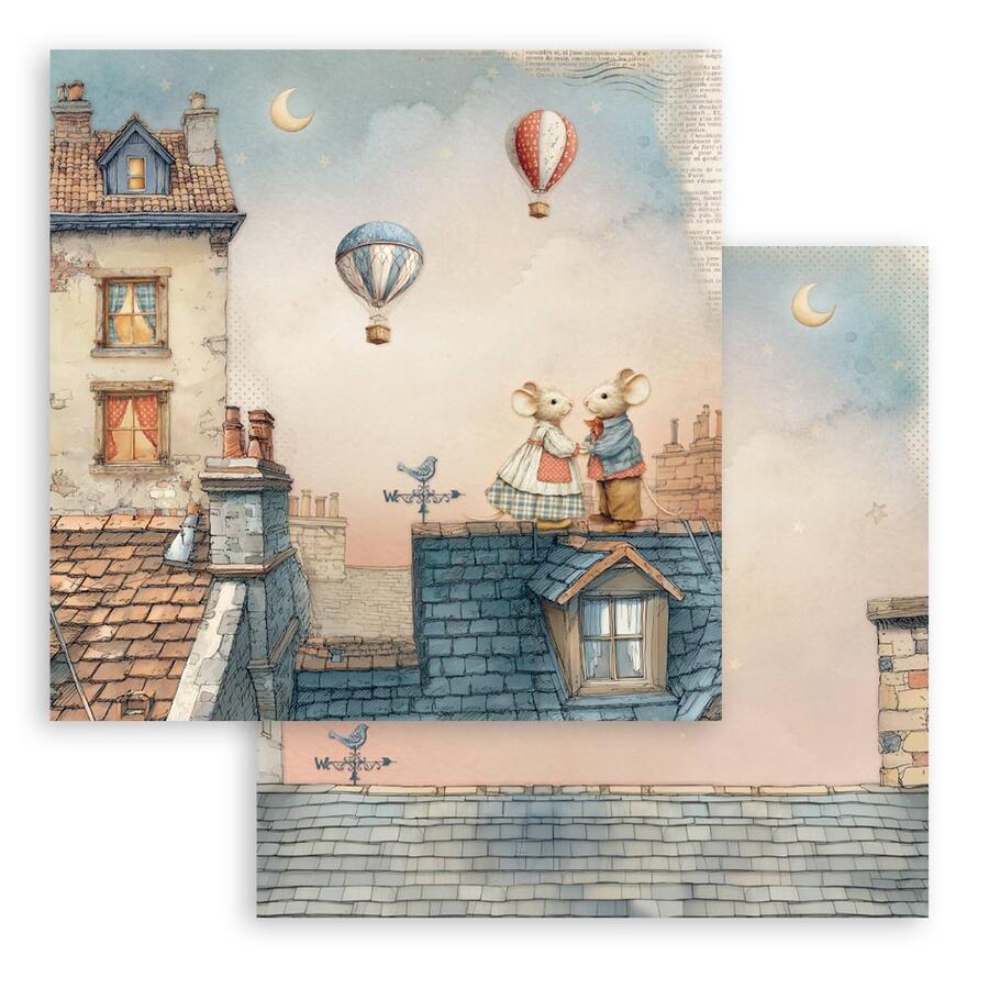 Blocco 10 fogli 30,5 x 30,5 Double Face Family