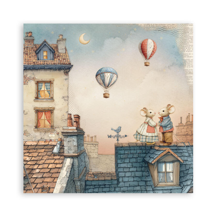 Blocco 10 fogli 20,3 x 20,3 Double Face Family