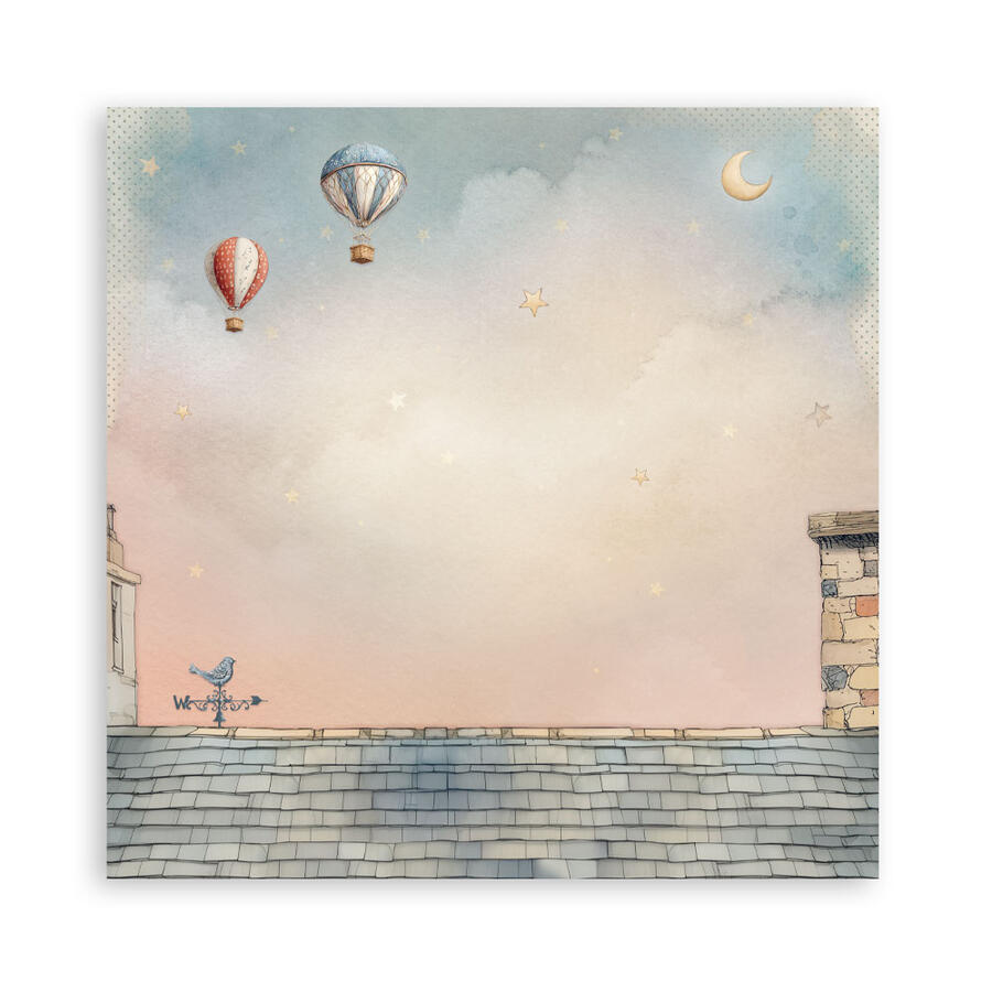 Blocco 10 fogli 20,3 x 20,3 Double Face Family