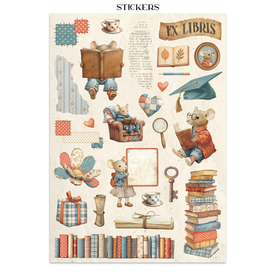 Junk Journal stickers, cut-outs, backgrounds Family