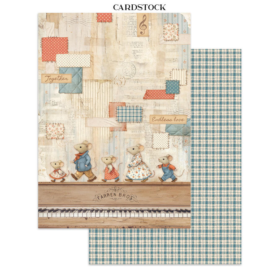 Junk Journal stickers, cut-outs, backgrounds Family