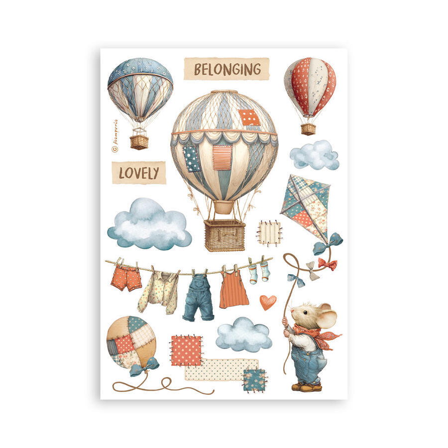 Washi Pad 8 sheets A5 Family