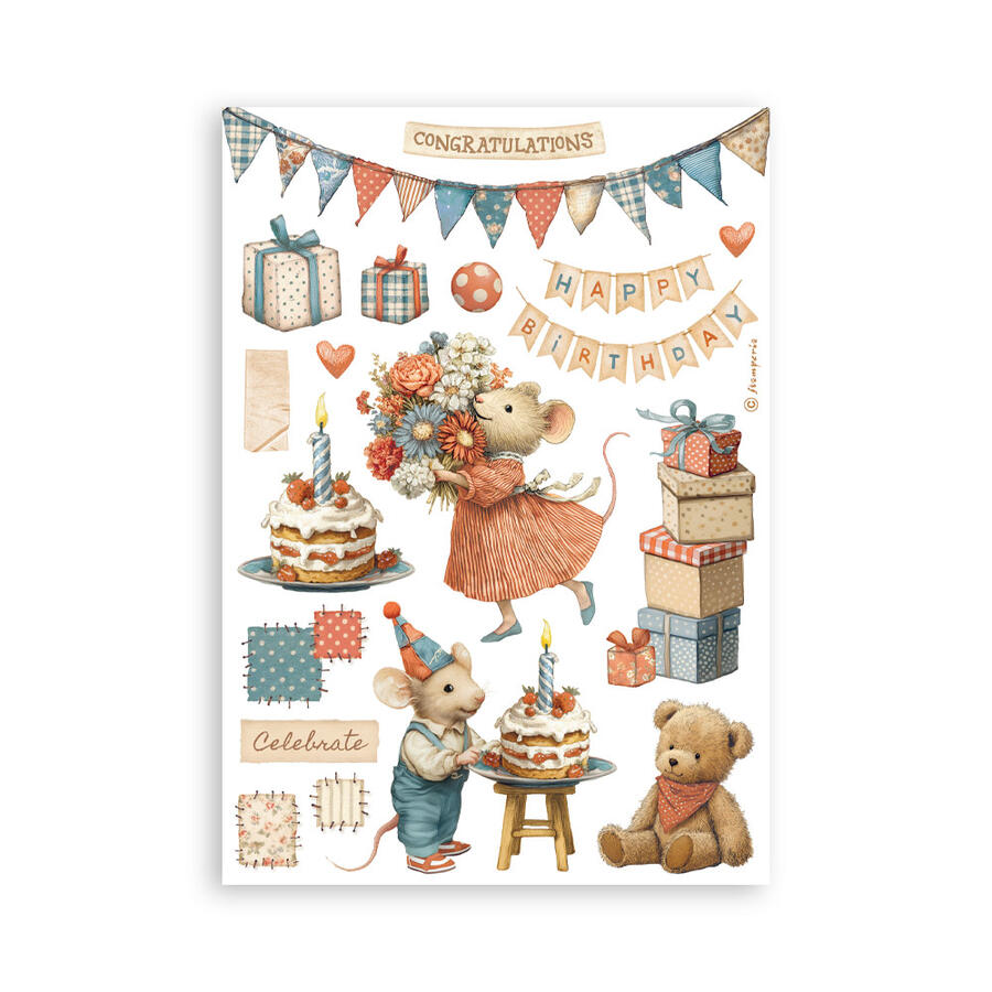 Washi Pad 8 sheets A5 Family