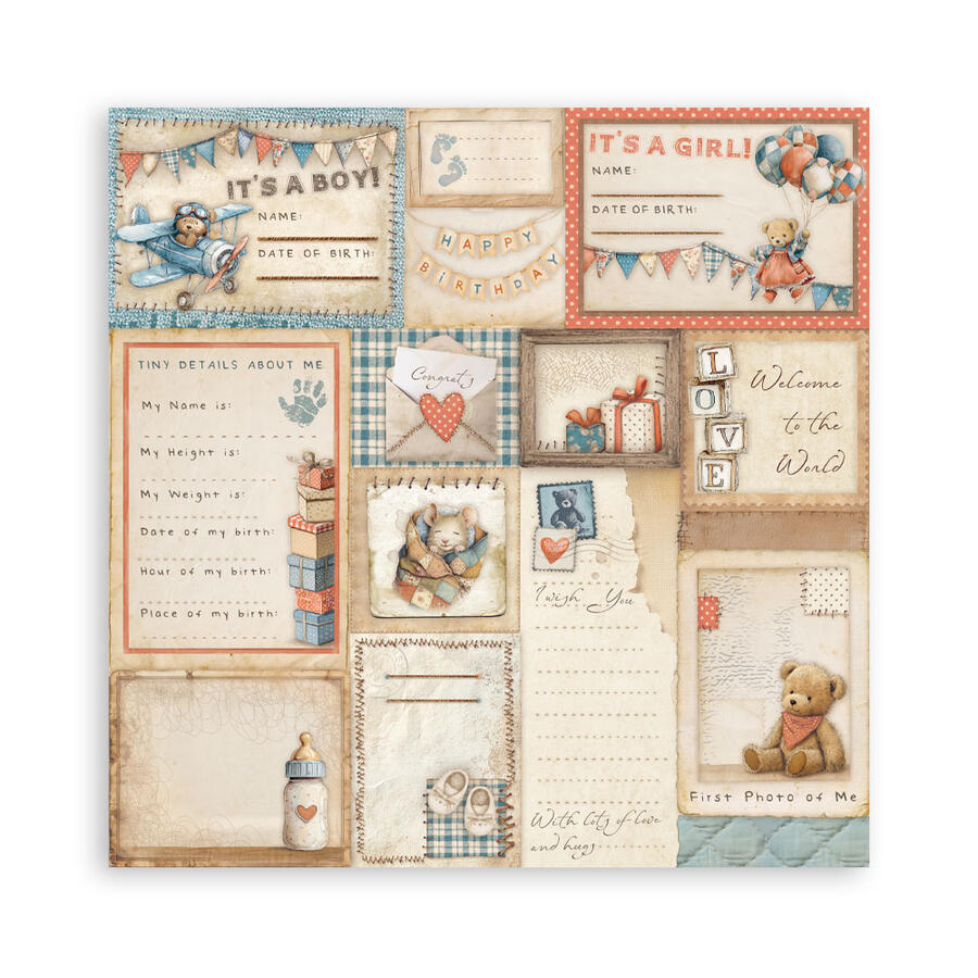 Blocco mini pad 6 fogli 30,5 x 30,5 Double Face Baby