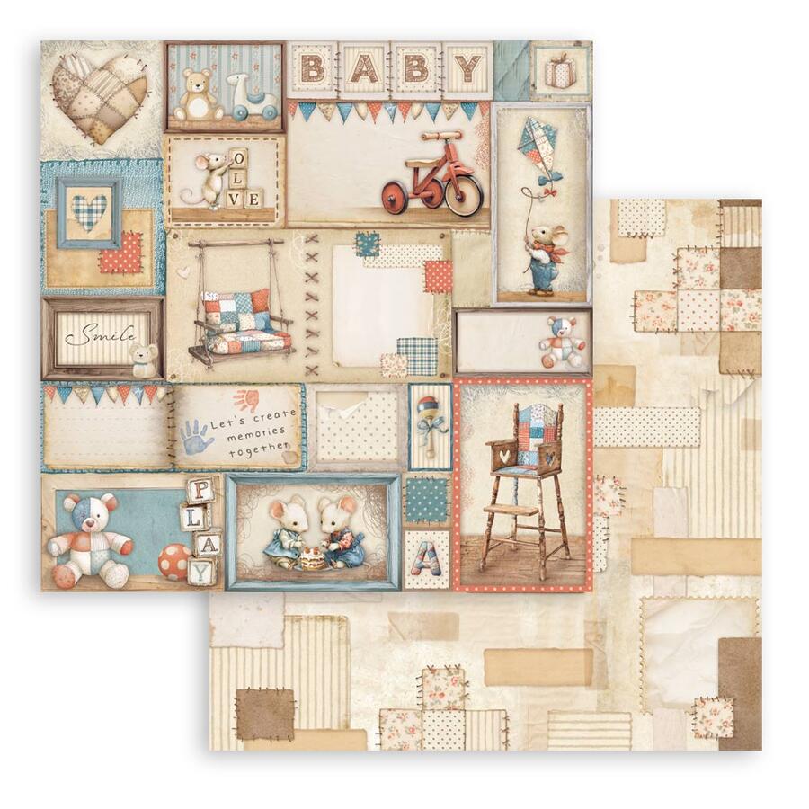 Blocco mini pad 6 fogli 30,5 x 30,5 Double Face Baby