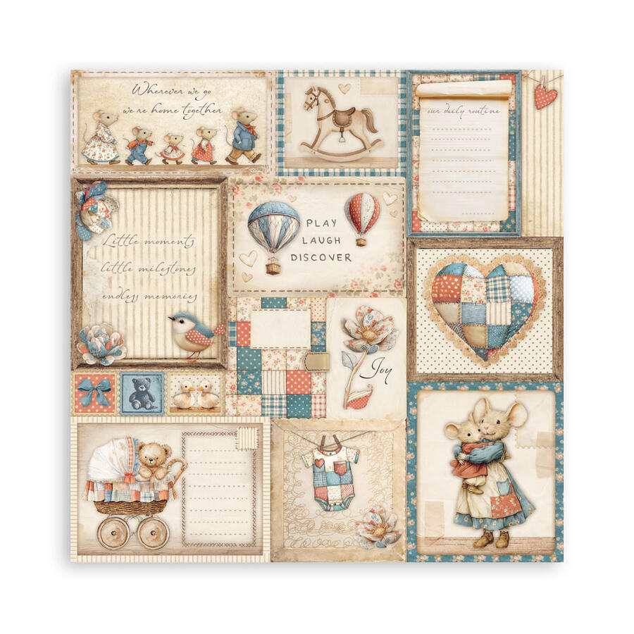 Blocco mini pad 6 fogli 30,5 x 30,5 Double Face Baby