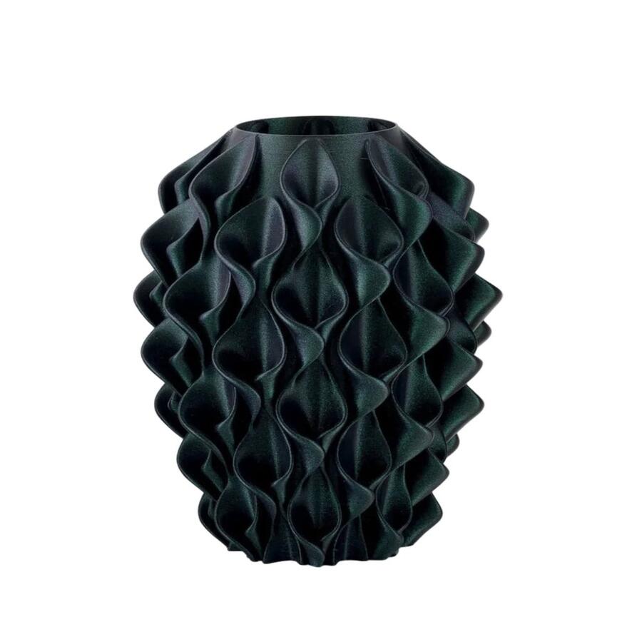 Melaverde - Vaso fiore H.25 cm Verde Glitter in PLA