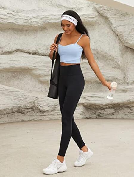 Leggings in tessuto caldo vari colori talia unica