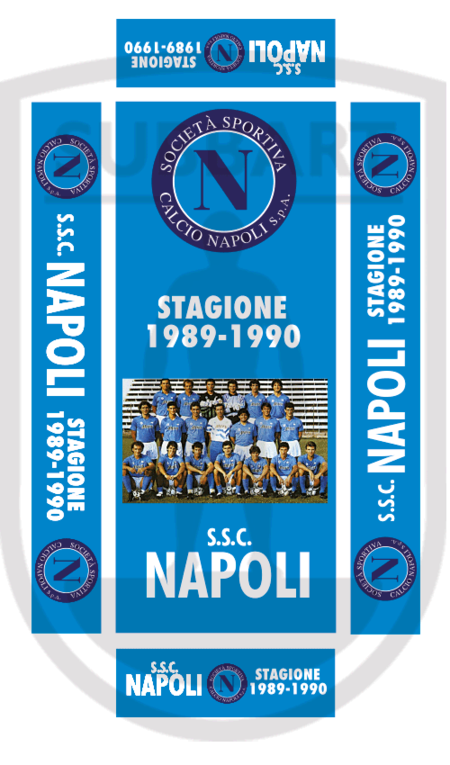 SCATOLA PERSONALIZZATA NAPOLI 1989 90