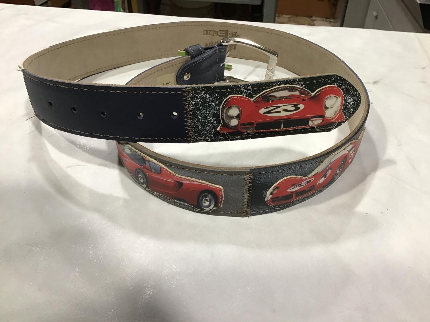 Cintura pelle Ferrari