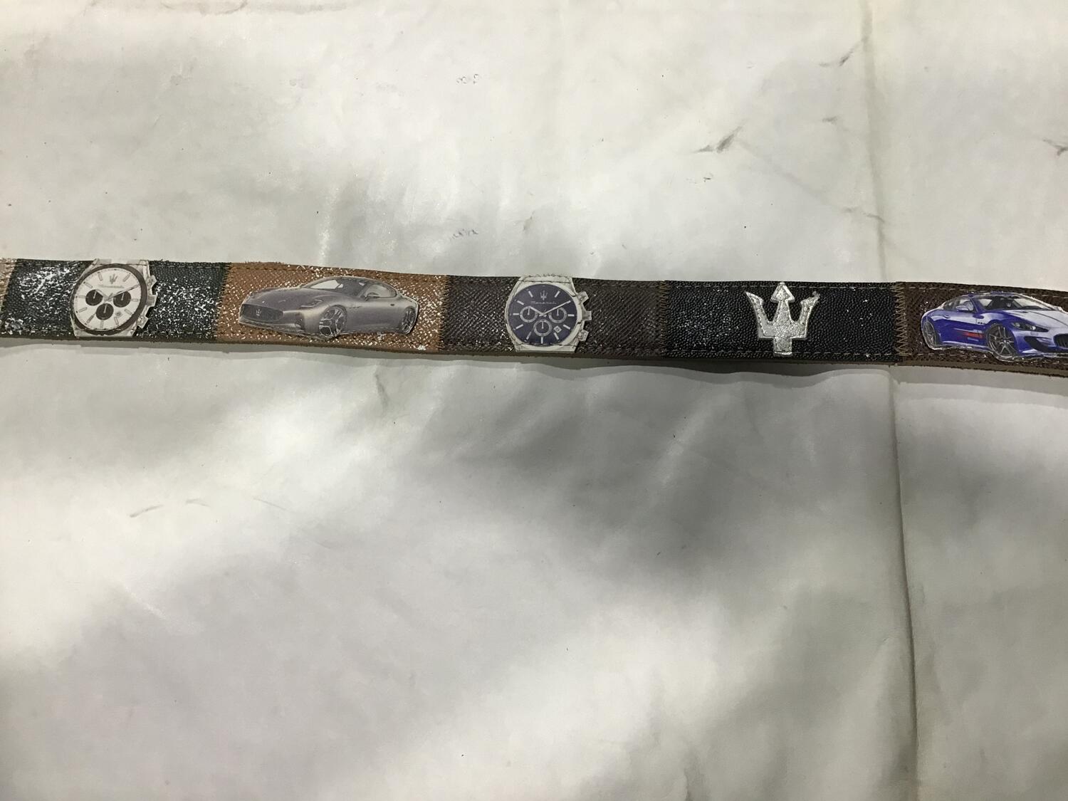 Cintura pelle Maserati 2