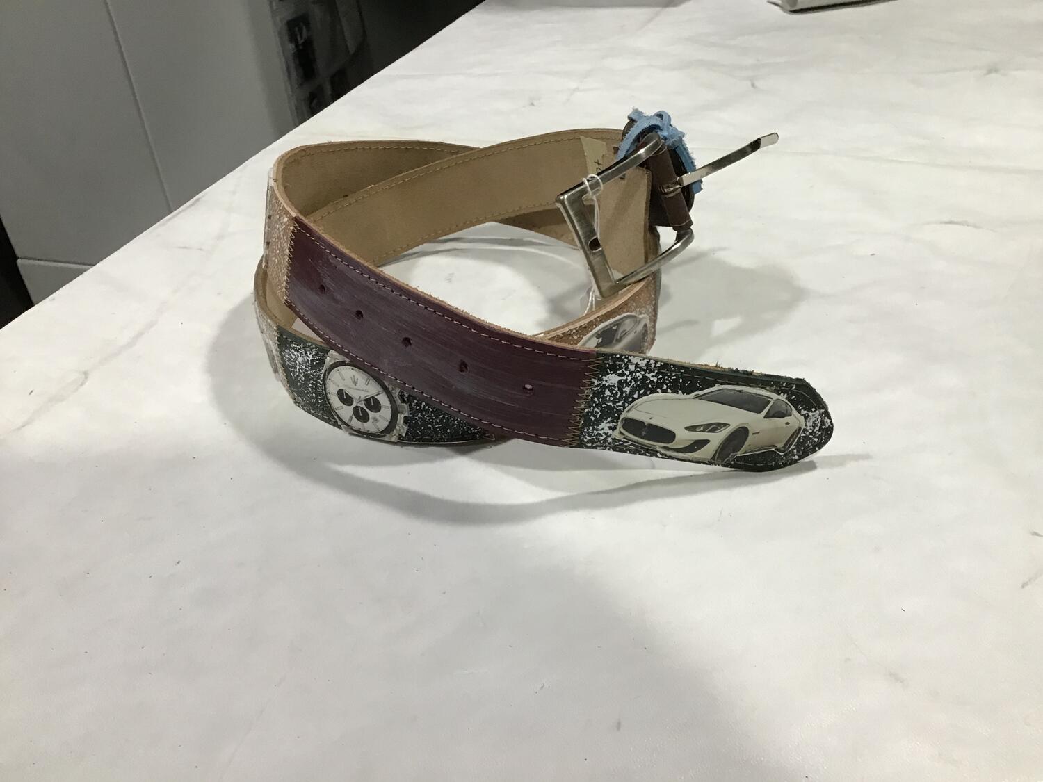 Cintura pelle Maserati 2