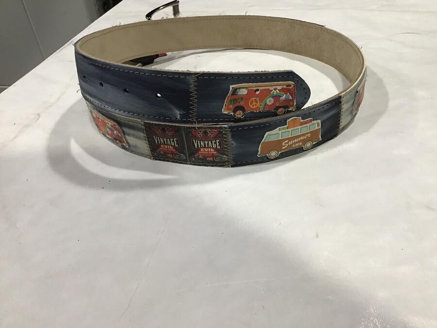 Cintura pelle Pulmino Volkswagen vintage