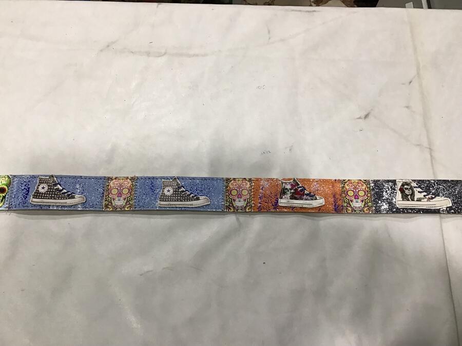 Cintura pelle All Star Teschio