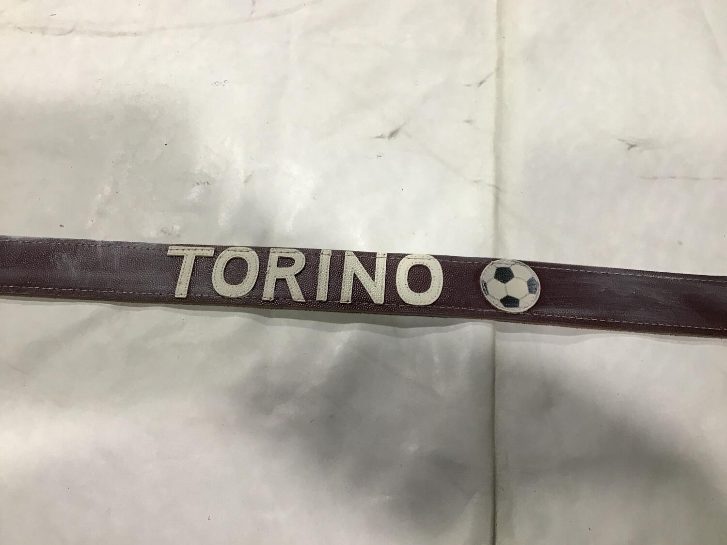 Cintura pelle Torino con Pallone