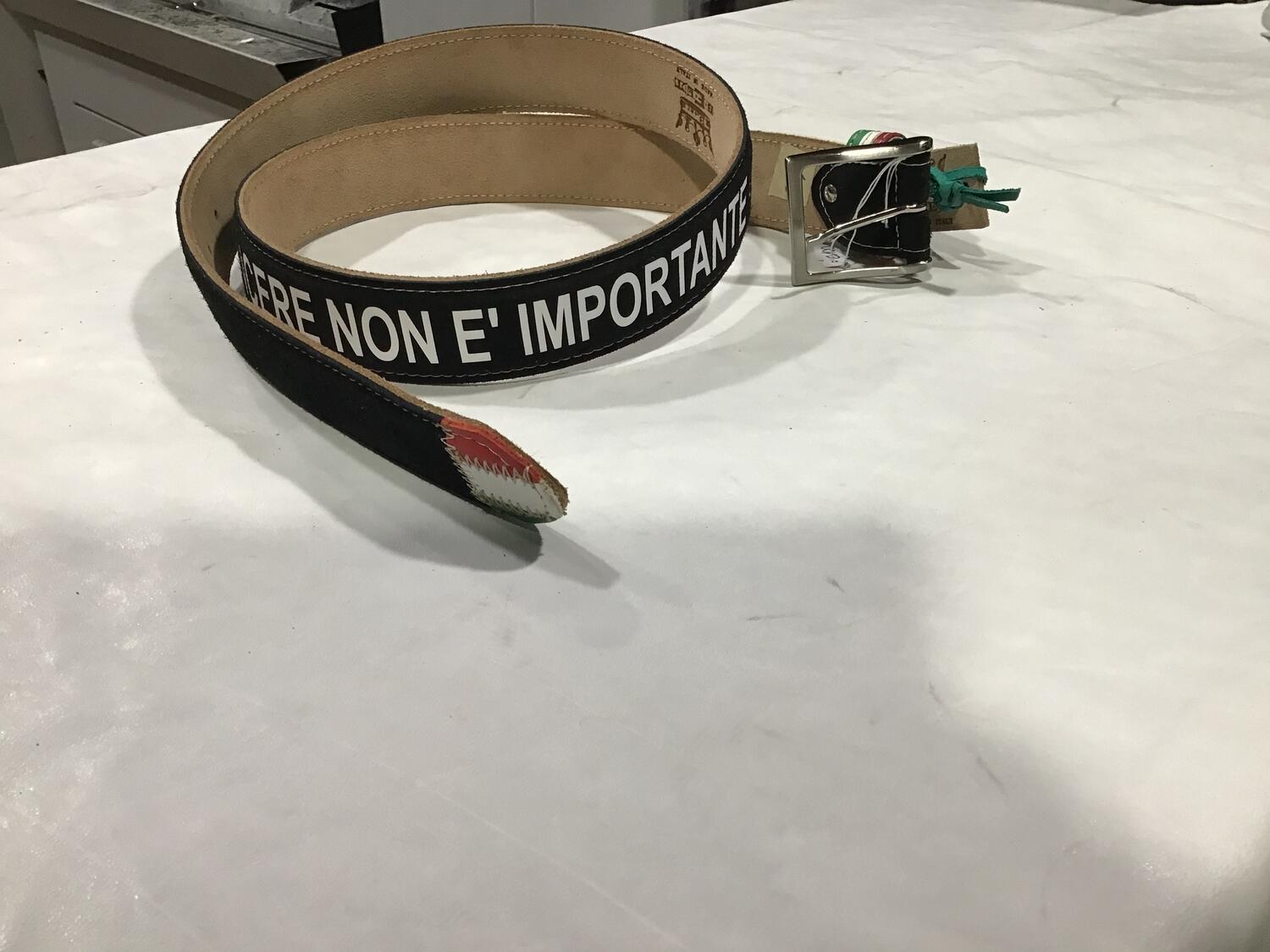 Cintura pelle Vincere non e’Importante e’l’Unica Cosa che Conta