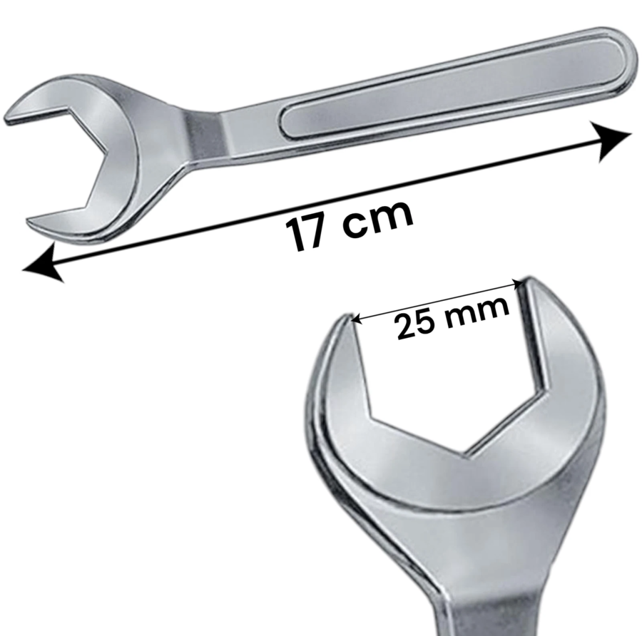 Chiave Bombola Gas 25mm Universale Chiave fissa in Acciaio campeggio cucina 