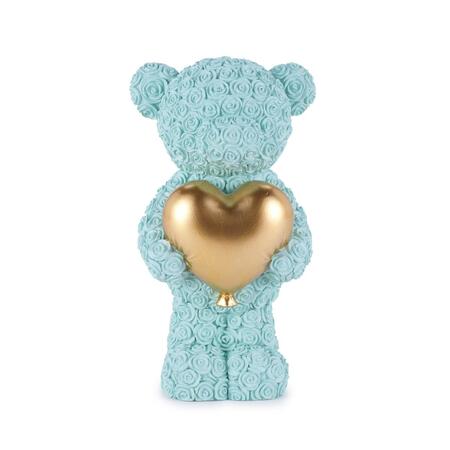 Henriette - Orsetto Azzurro con Cuore – 9×16 cm – New Enfant