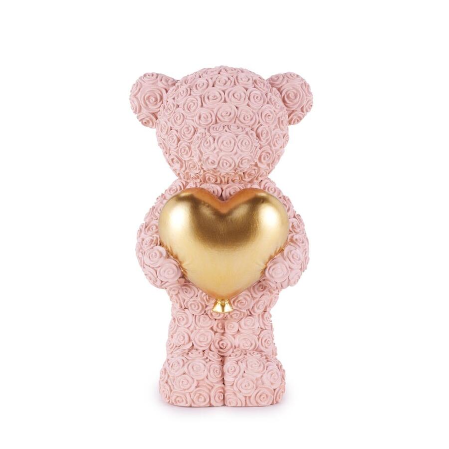 Henriette - Orsetto Rosa con Cuore – 9×16 cm – New Enfant