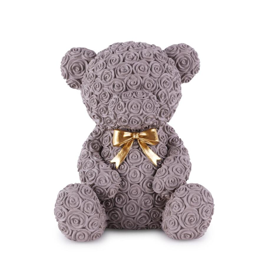 Henriette - Salvadanaio Orsetto Grigio – 10×12 cm – New Enfant