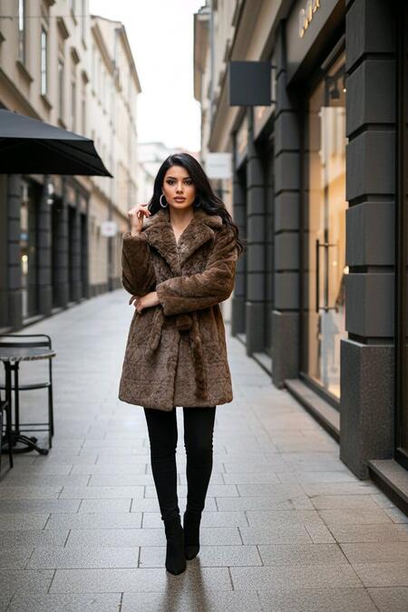 Palliccia mobida con cintura in vita cari colori taglie dalla S alla XL