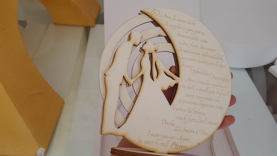 Calendario perpetuo 18cmcon foto cofanetto legno