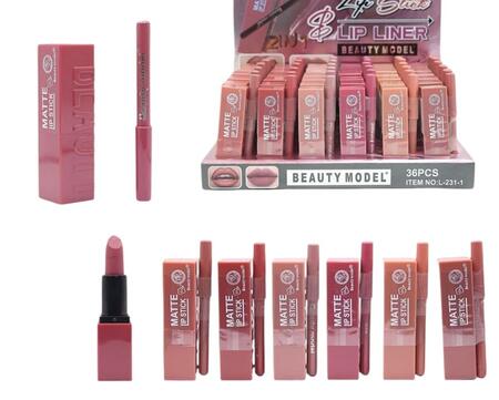 BEAUTY MODEL LIP STICK + LIP LINER (Dupe Maybelline)