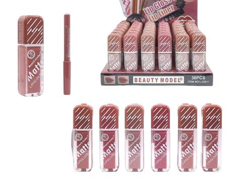 BEAUTY MODEL MATTE LIP GLOSS E LIP  LINER (Dupe Maybelline)