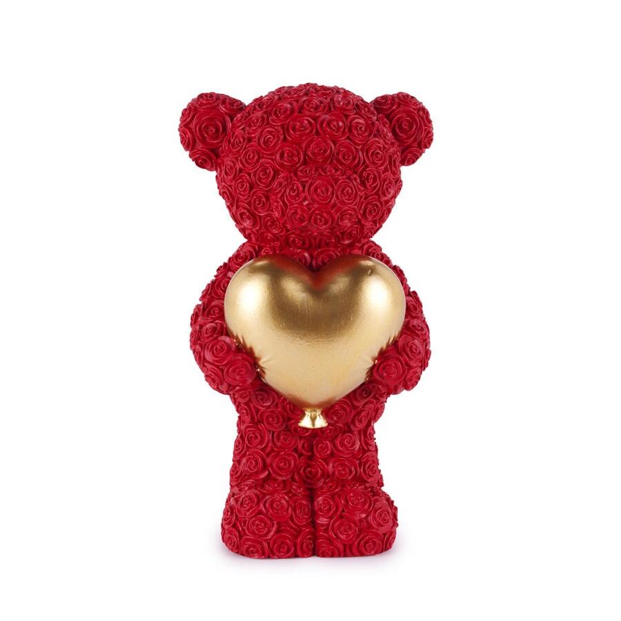 Henriette - Orsetto Rosso con Cuore – 9×16 cm – New Enfant