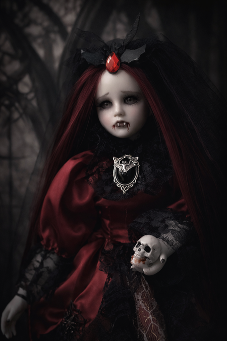 Lussiana la Vampira Disperata Bambola Artistica Emozionale