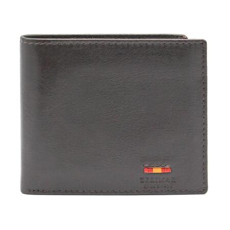 Portafoglio in pelle 100% BROWN