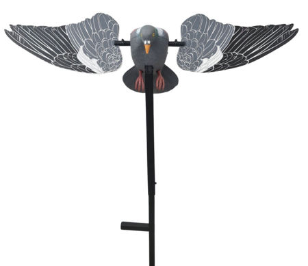 Stampo Colombaccio ad Ali Rotanti con Serigrafia Realistica completo di Telecomando, esca elettronica per il richiamo dei colombacci