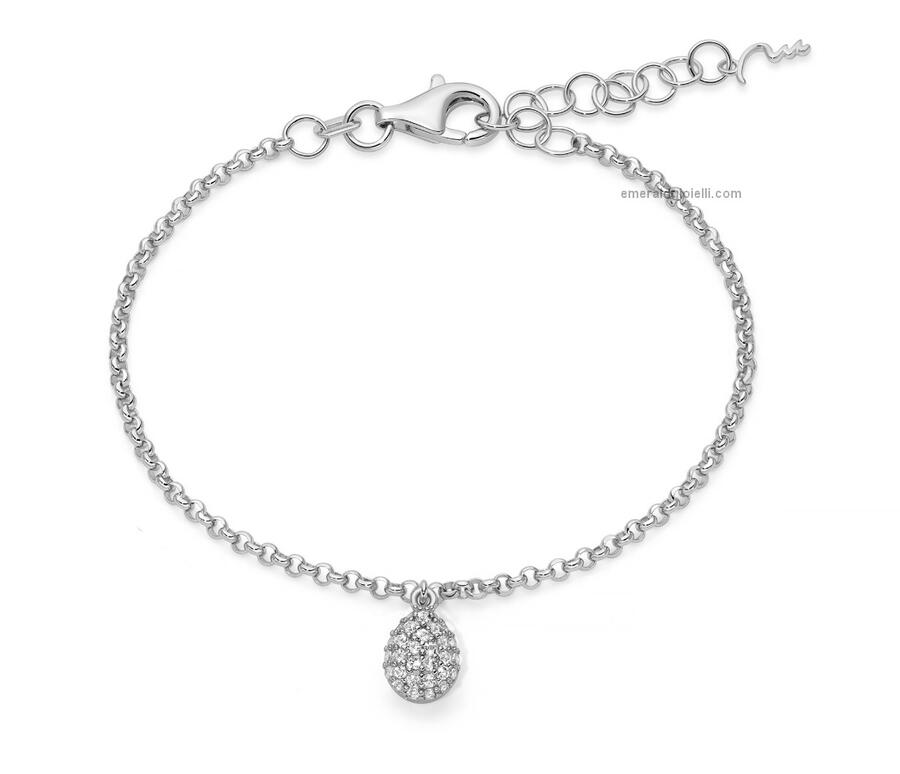 BRD1096 Bracciale con Goccia Centrale pendente Miluna 