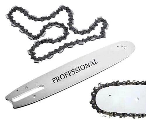 BARRA E LAMA PER MOTOSEGA 25 CM PER TAGLIO LEGNO + CATENA DI RICAMBIO