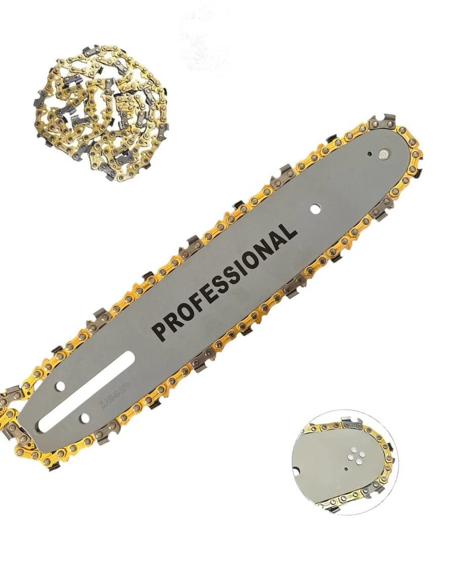 BARRA E LAMA PER MOTOSEGA 25 CM PER TAGLIO LEGNO + CATENA DI RICAMBIO