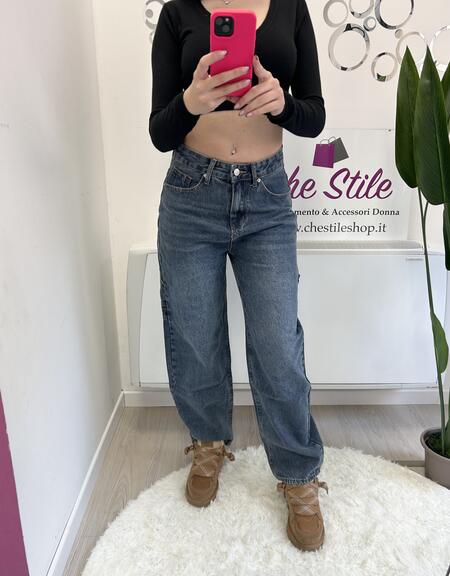 NOVITÀ Jeans baggy lavaggio scuro