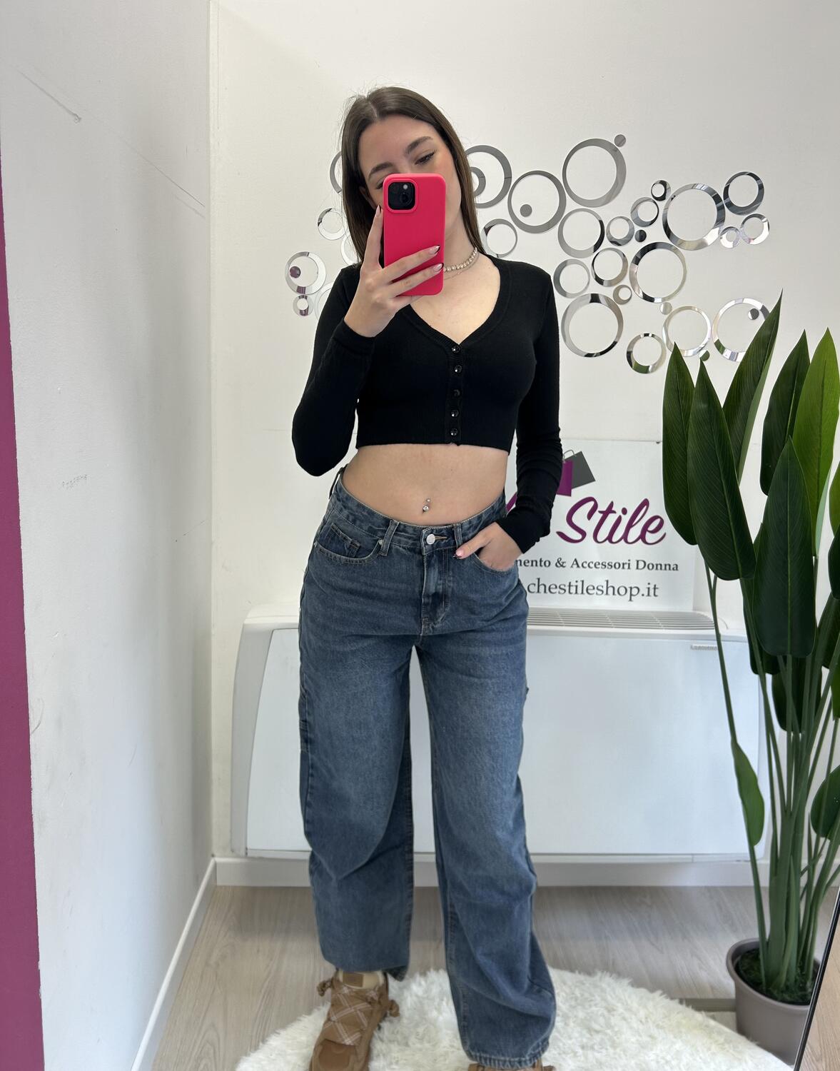 NOVITÀ Jeans baggy lavaggio scuro