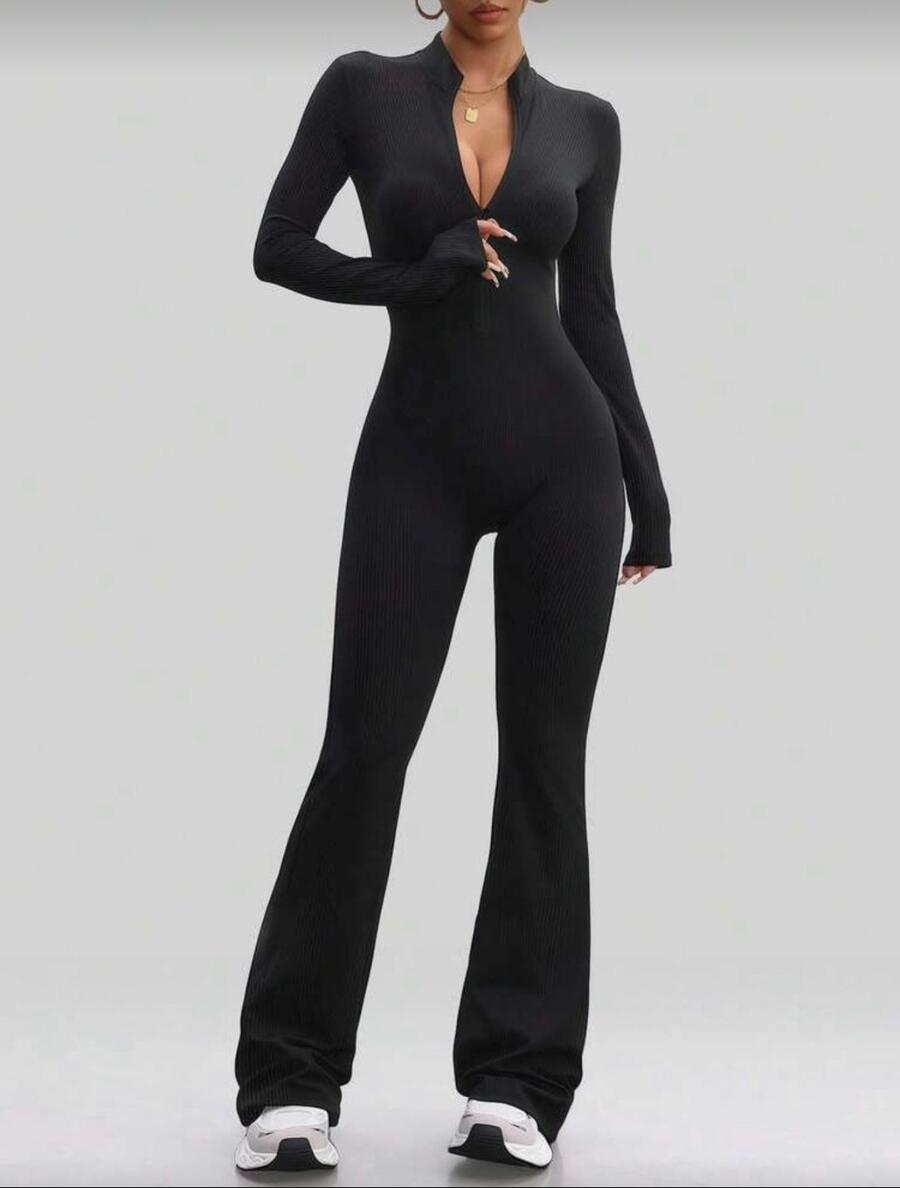 Tutone intero elasticizzato a zampa con cerniera taglia unica