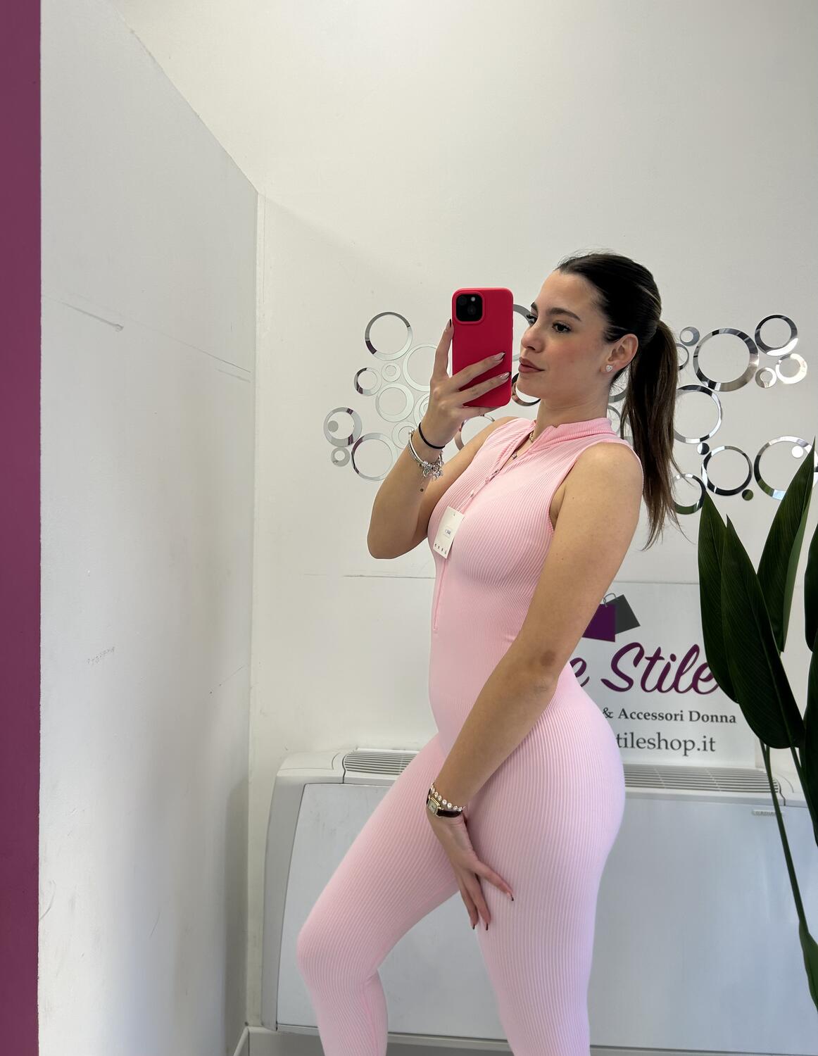 NOVITÀ Tuta skinny smanicata a costine