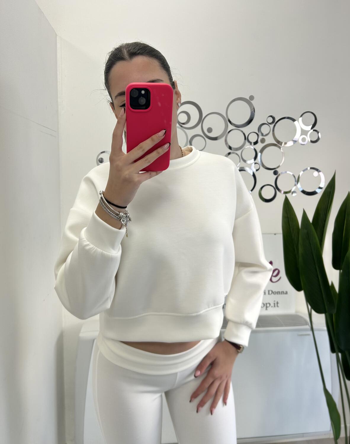 NOVITÀ Felpa crop morbida