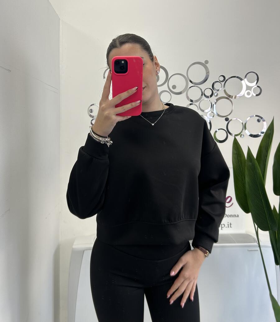 NOVITÀ Felpa crop morbida