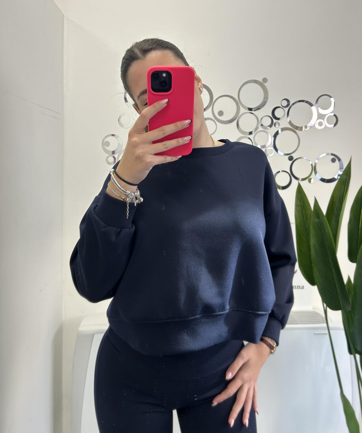 NOVITÀ Felpa crop morbida